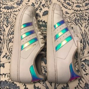 Iridescent Adidas Superstars